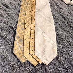 Van Heusen Yellow and Cream Patterned Necktie Set - 4 Pack